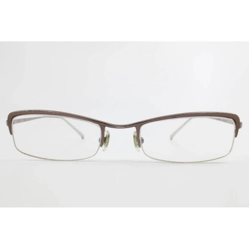 Ray-Ban RB 8535 1033 Brown Semi-Rimless Rectangular Eyeglasses 50-19-135